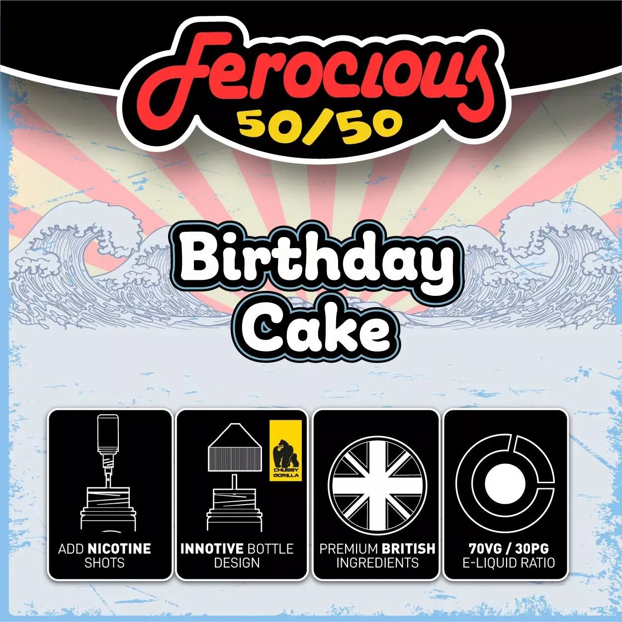 Birthday Cake 50/50 | Ferocious E-Liquid