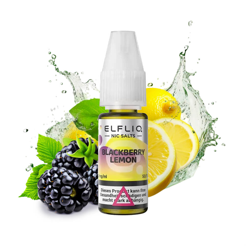 Elf Bar - ElfLiq Blackberry Lemon 10ml Nikotin Salz E-Liquid (Brombeere Zitrone) | 50/50 | 20mg |
