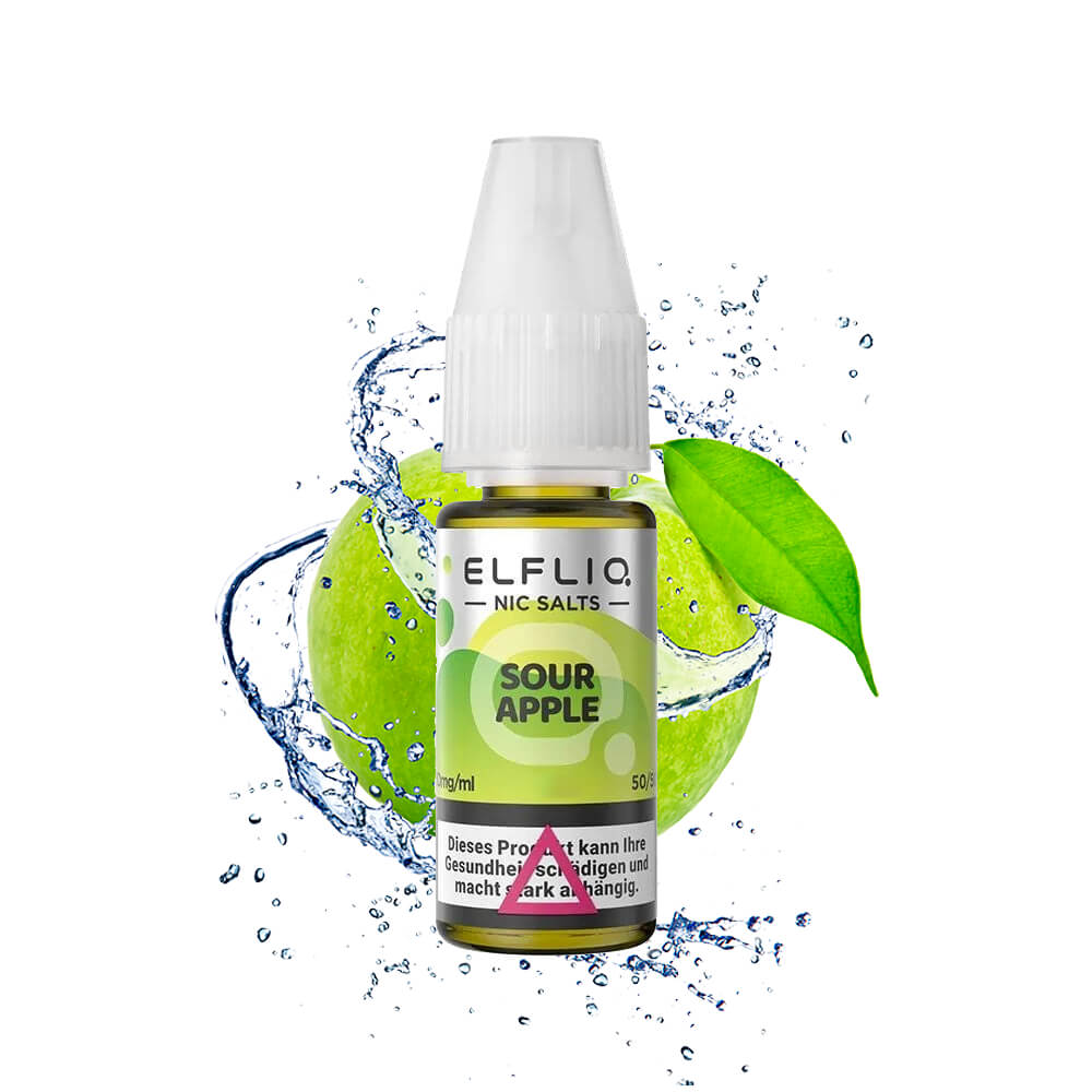 Elf Bar - ElfLiq Sour Apple E-Liquid (Saurer Apfel) | 50/50 | 20mg |