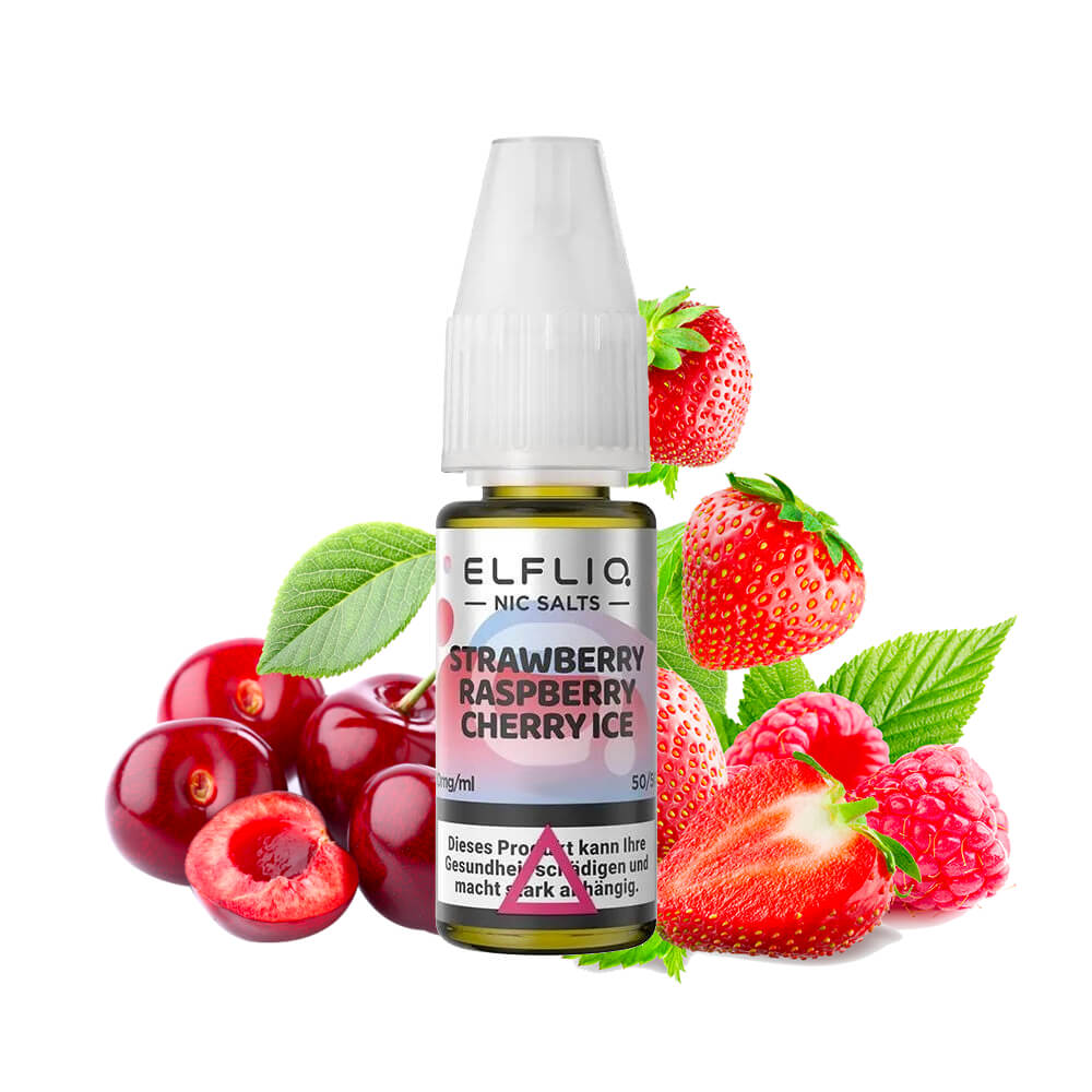 Elf Bar - ElfLiq Strawberry Raspberry Cherry Ice Liquido (Gelato alla fragola, lampone e ciliegia) | 50/50 vendita Svizzera Fantasi Elf Bar - ElfLiq Strawberry Raspberry Cherry Ice Liquido (Gelato alla fragola, lampone e ciliegia) | 50/50 vendita Svizzera Fantasi