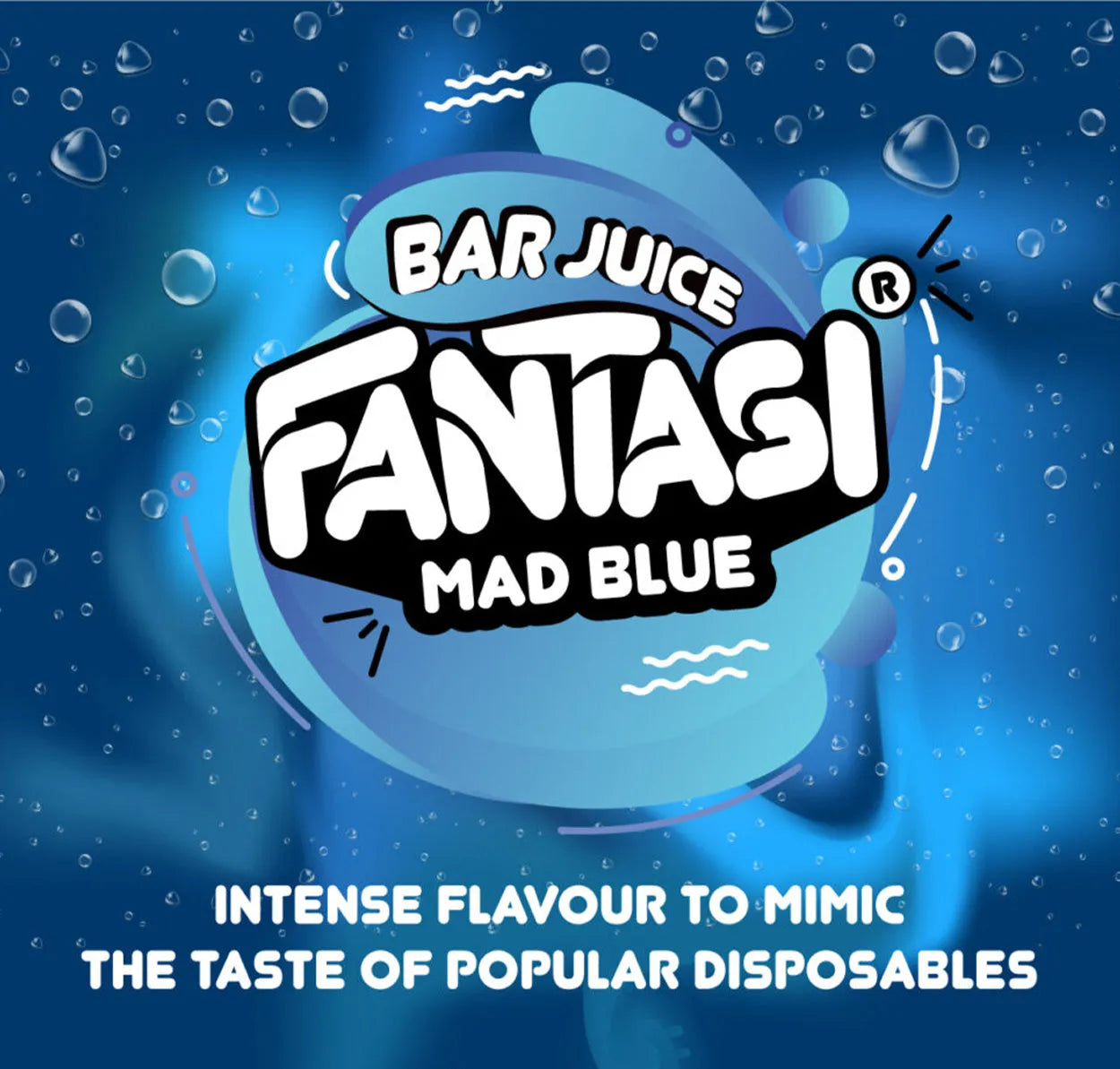 Mad Blue Ice 10ml Nikotinsalz | 50/50 E-Liquid | Fantasi