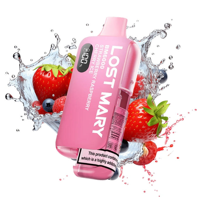 Lost Mary BM6000 - Strawberry Raspberry Cherry Ice