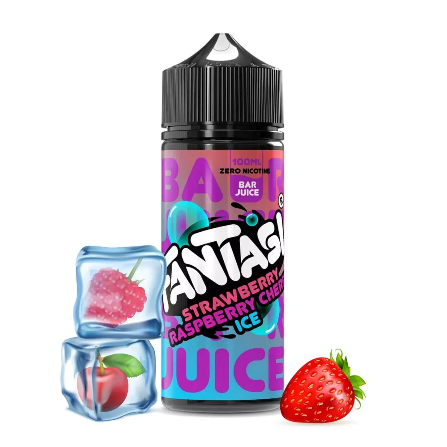 Strawberry Raspberry Cherry Ice 50/50 E-Liquid (Erdbeer-Himbeer-Kirsch-Eis) | Fantasi