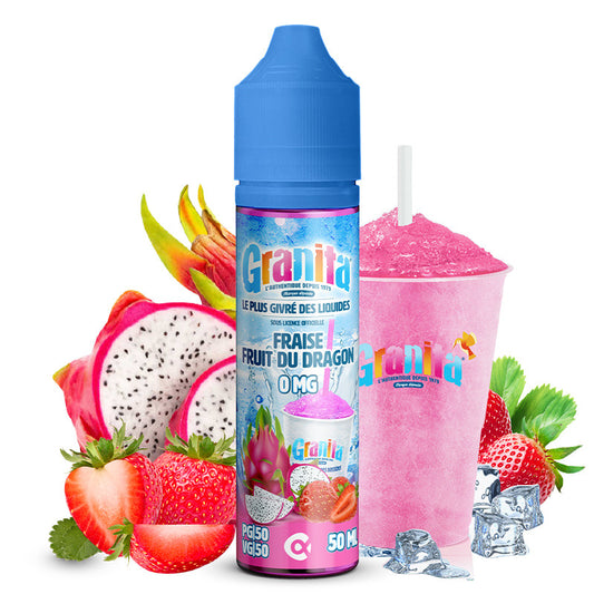 E-Liquid Fraise Fruit du dragon - Granita by Alfaliquid | 50 ml "Shortfill 60 ml" (Erdbeer-Drachenfrucht) | 50/50
