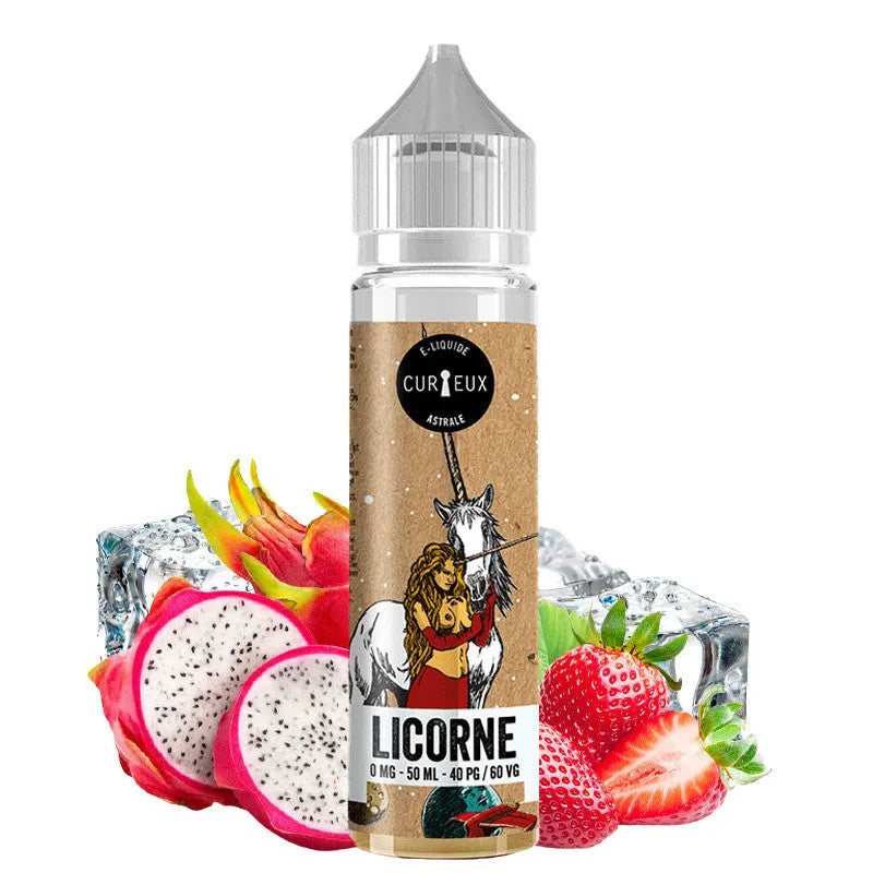 E-Liquid Licorne - Shortfill Format - Édition Astrale by Curieux | 50ml | 60/40