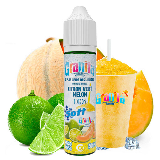 E-Liquid Lime Melon - Granita Soft by Alfaliquid | 10ml, 50 ml "Shortfill 60 ml" (Limette Melone) | 50/50