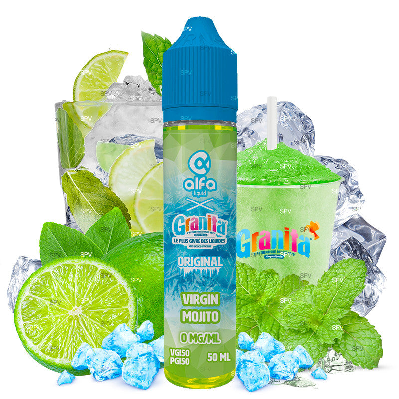 E-Liquid Virgin Mojito - Granita by Alfaliquid | 50 ml "Shortfill 60 ml" | 50/50