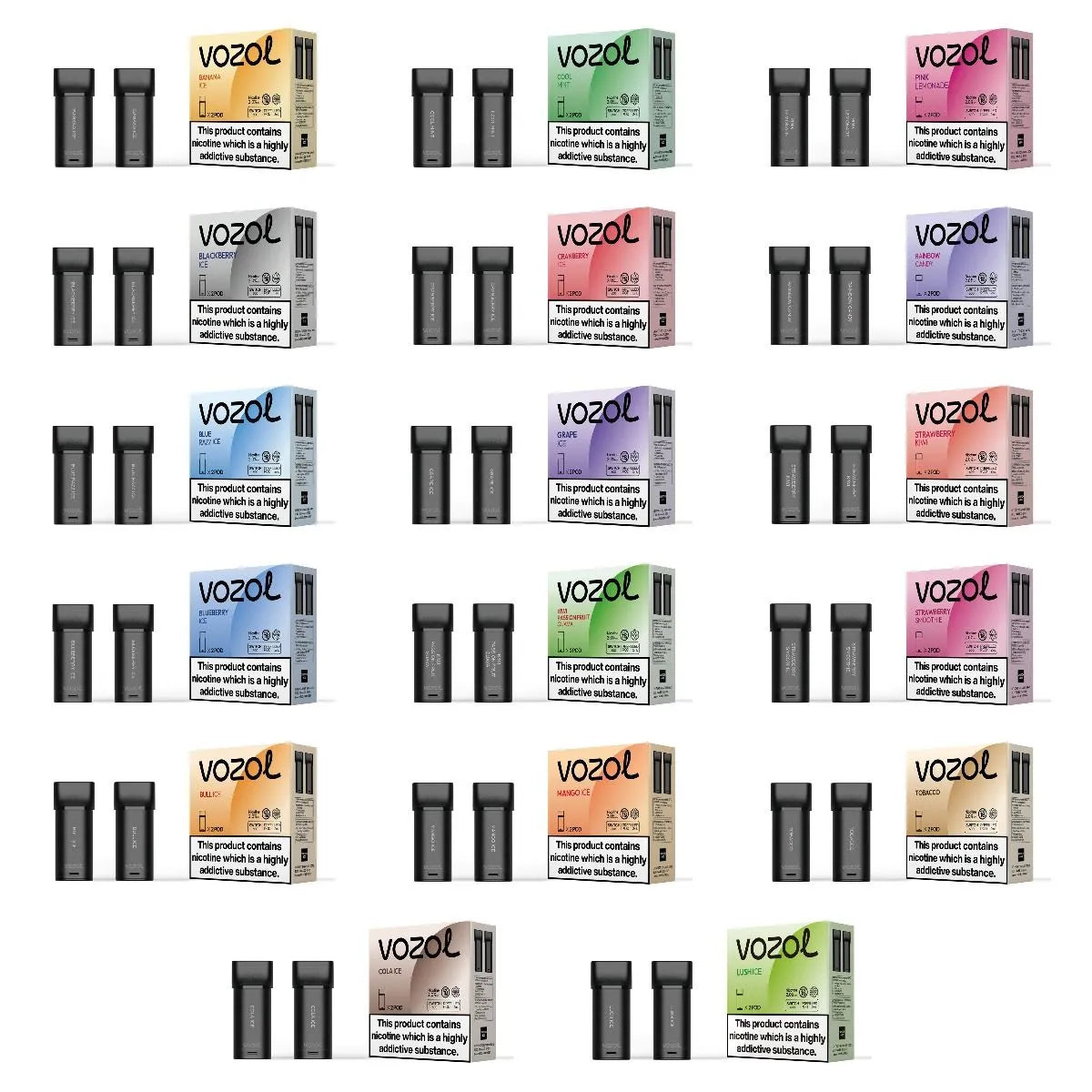 Vozol Switch 600 - Blackberry Ice - Cartridges Pod | x2