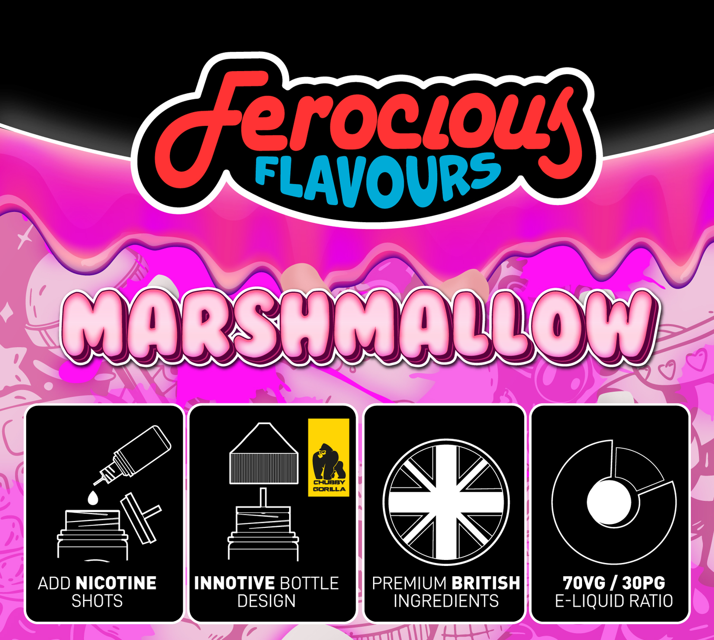 Marshmallow 70/30 | Ferocious E-Liquid
