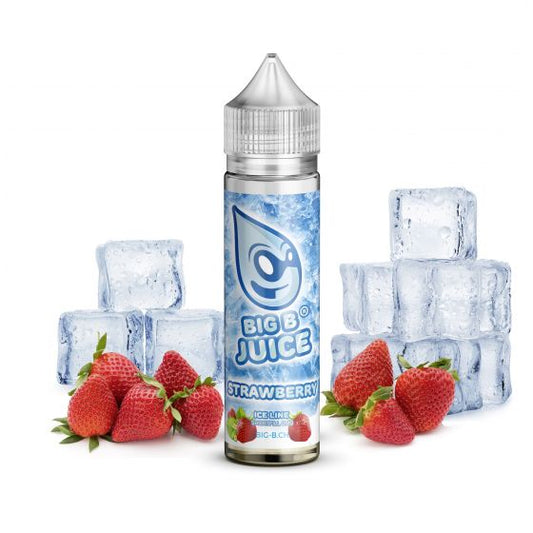 BIG B Juice ICE Line, Strawberry 50ml ''Shortfill'' E-Liquid (Erdbeere) | 70/30