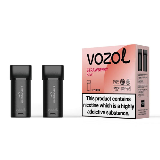 Vozol Switch 600 - Strawberry Kiwi - Cartridges Pod | x2