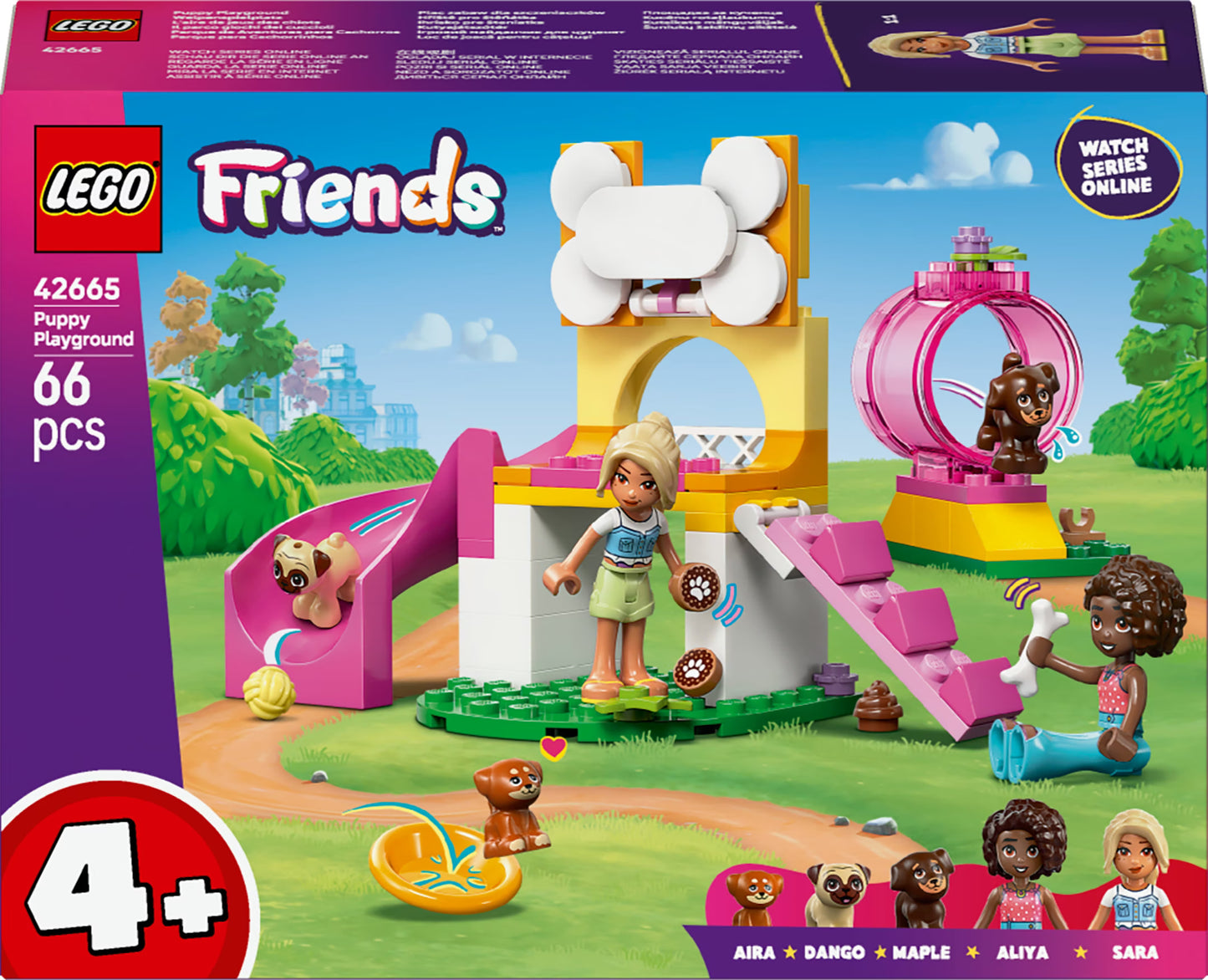 Lego Friends puppy playground, 66 pieces, ages 4 and up