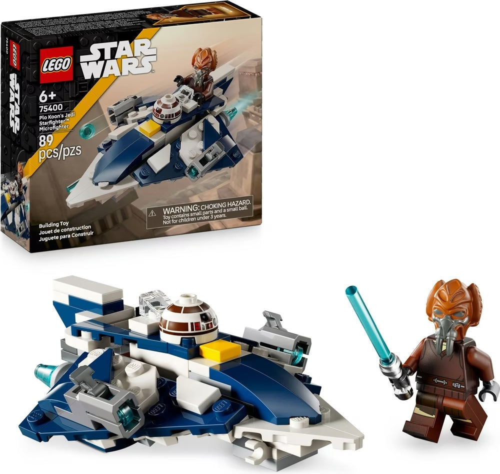 Plo Koons Jedi Starfighter Microfighter, Lego Star Wars, 89 pezzi, dai 6 anni in su
