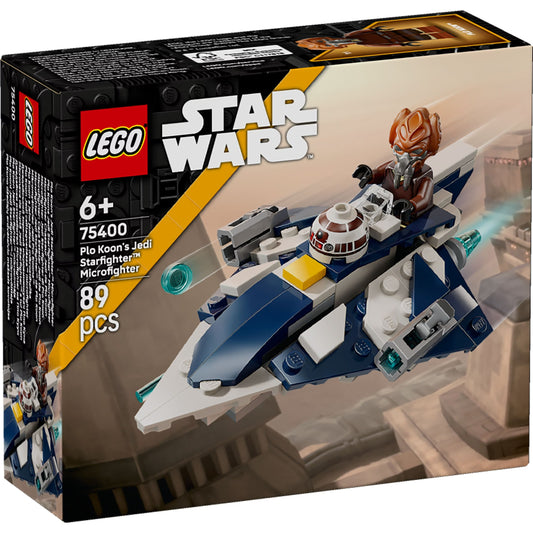 Plo Koons Jedi Starfighter Microfighter, Lego Star Wars, 89 Teile, ab 6 Jahren