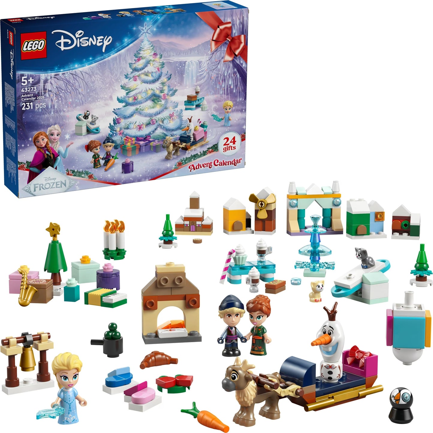 Adventskalender 2025 Lego Disney Frozen, 231 Teile, ab 5 Jahren