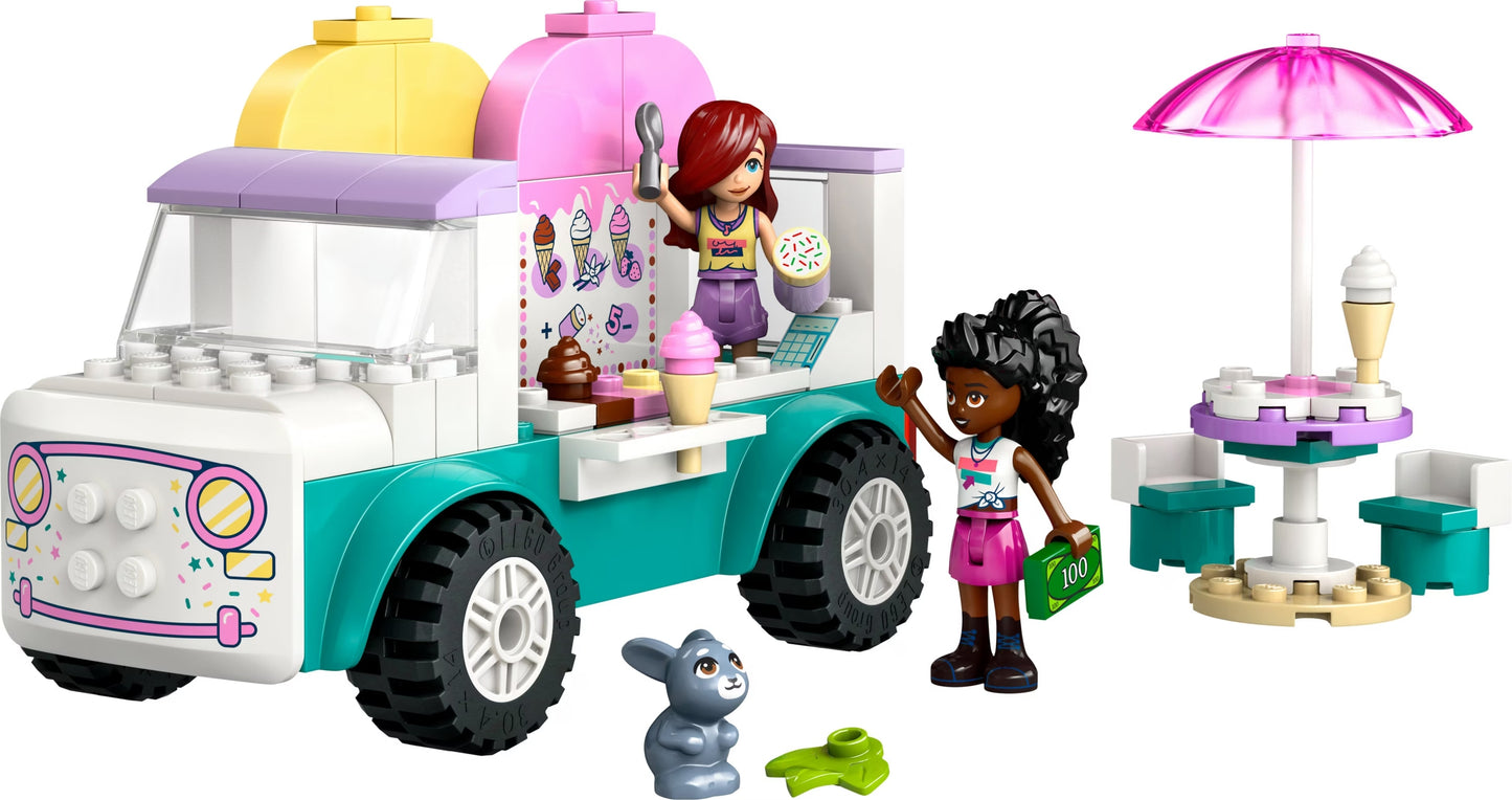 Camion de glaces Heartlake City Lego Friends, 92 pièces, à partir de 4 ans