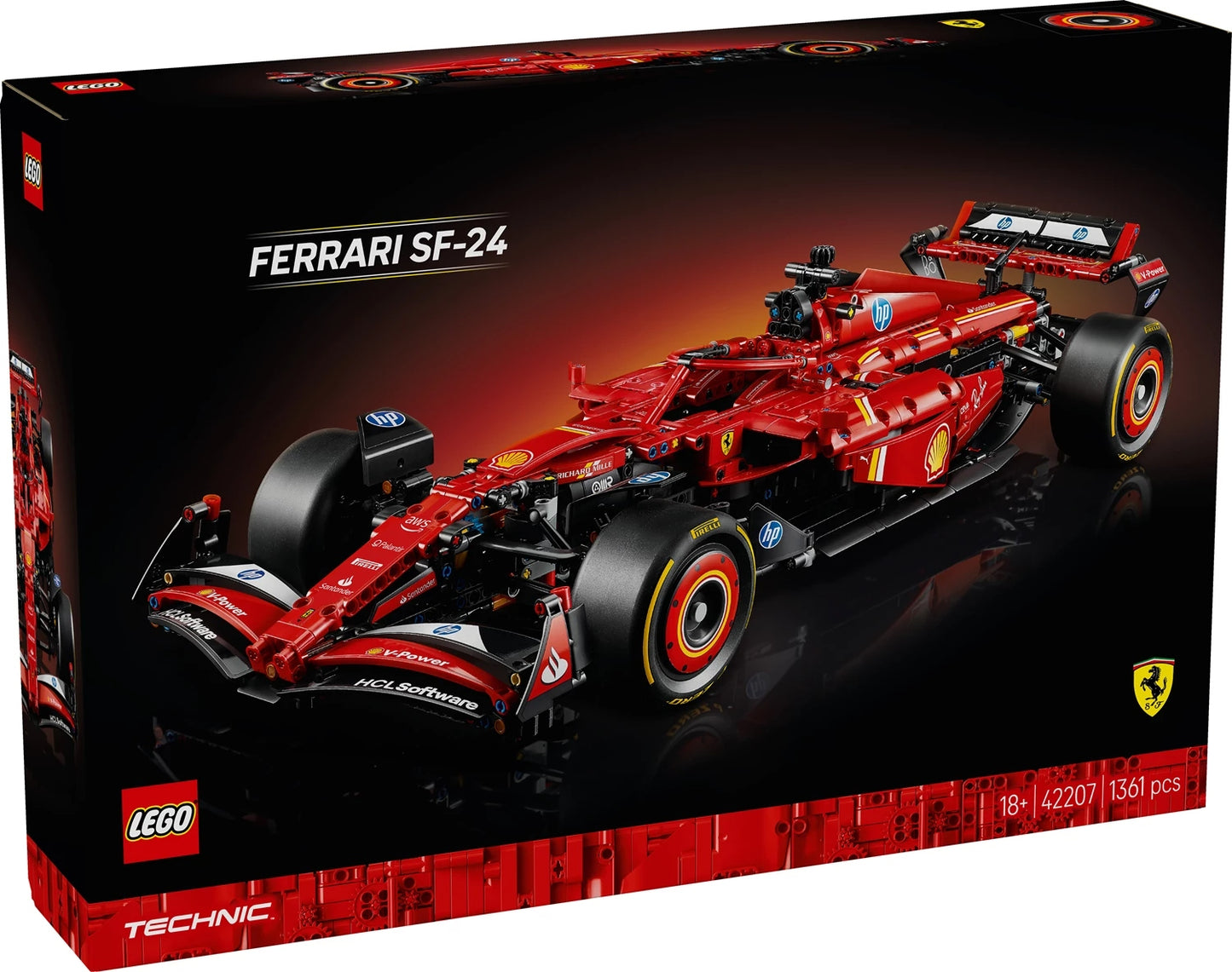Ferrari SF-24 F1 Auto da corsa Lego Technic, 1361 pezzi, dai 18 anni in su
