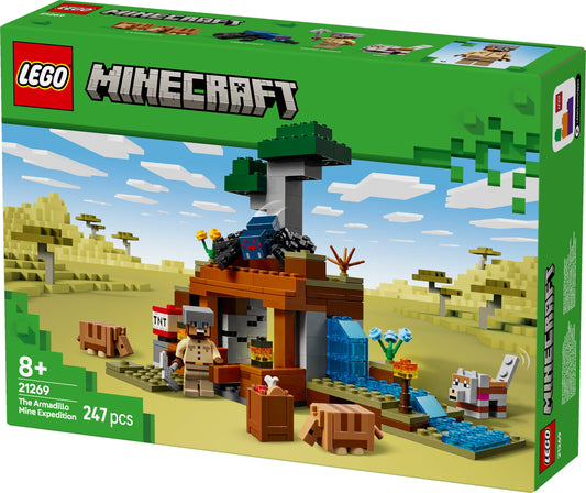 Die Expedition zur Gürteltiermine, Lego Minecraft, 247 Teile, ab 8 Jahren