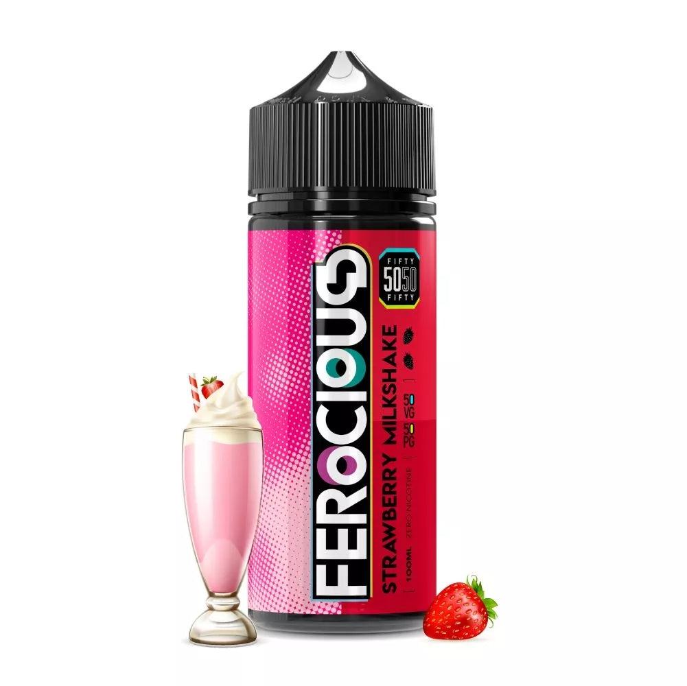 Strawberry Milkshake 50/50 | Ferocious E-Liquid