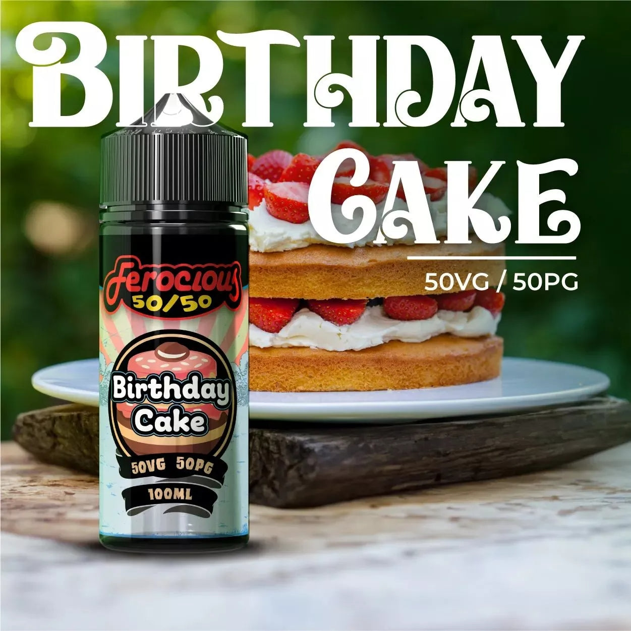 Birthday Cake 50/50 | Ferocious E-Liquid