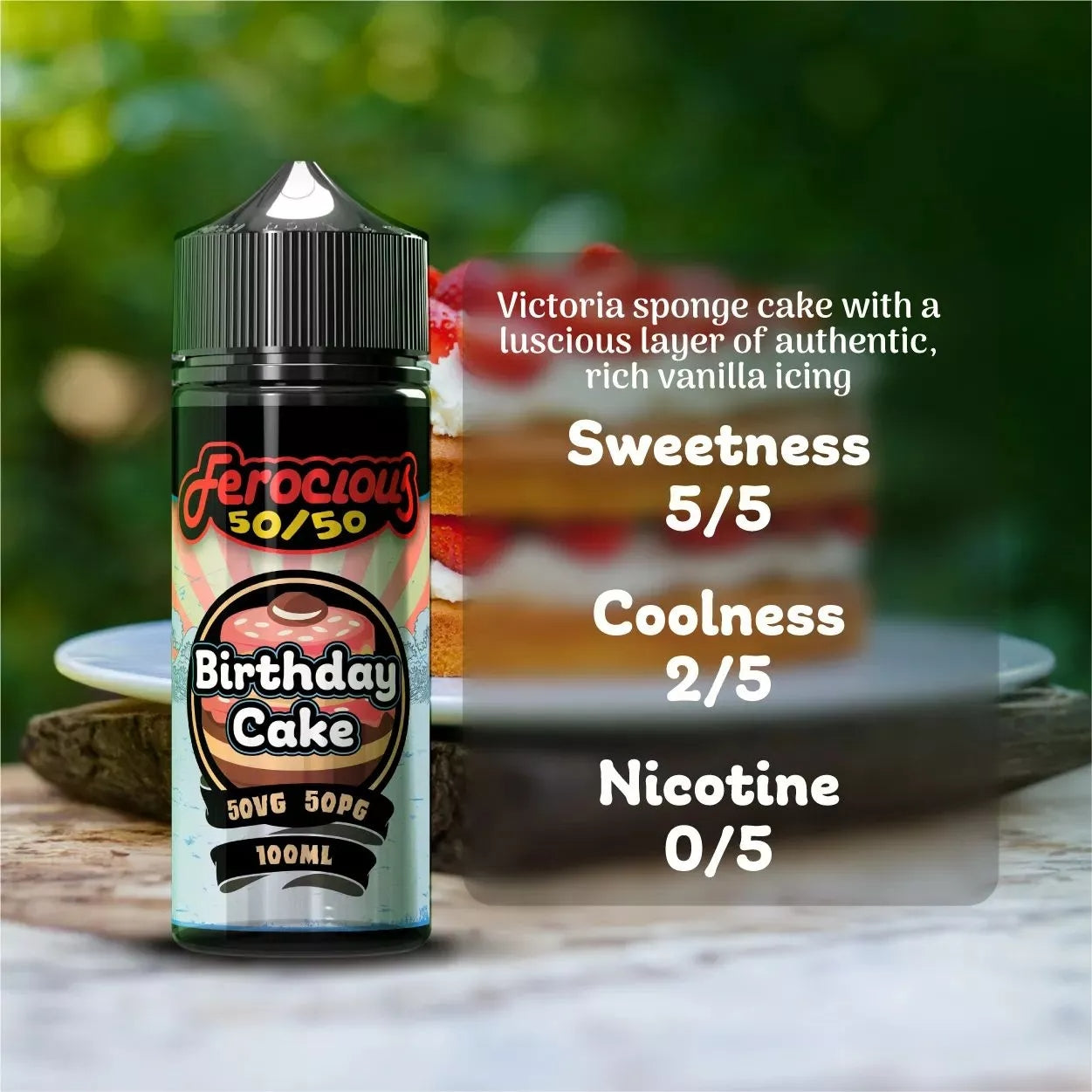Birthday Cake 50/50 | Ferocious E-Liquid