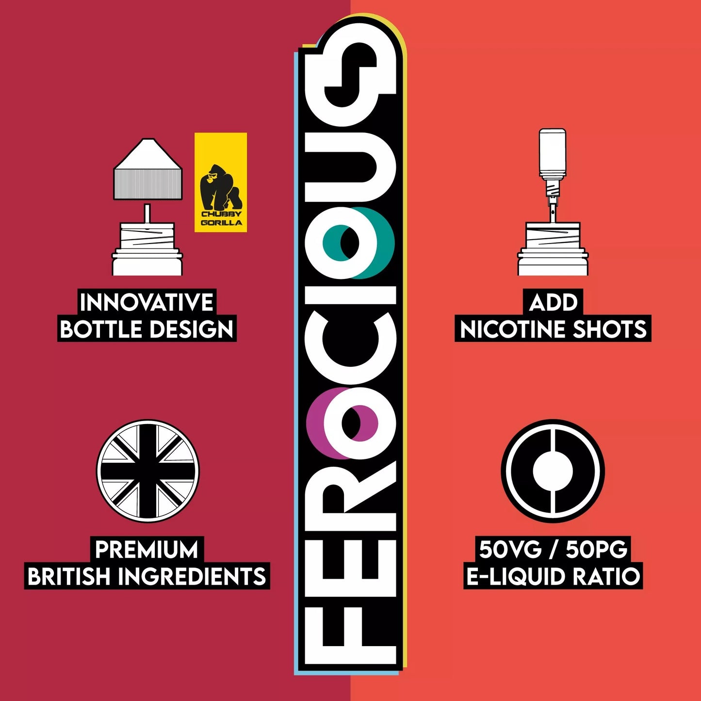 Pomegranate x Strawberry 70/30 | Ferocious E-Liquid