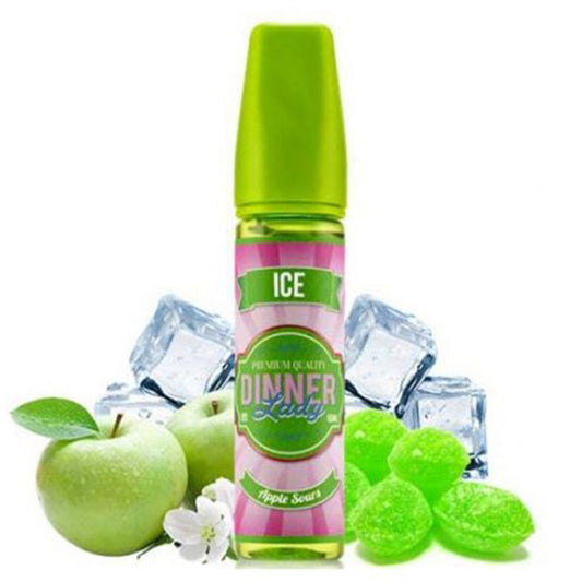 Dinner Lady - Tuck Shop - Apple Sour Ice | 50ml | 70/30 E-Liquide (Glace à la pomme)