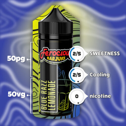 Blue Razz Lemonade 50/50 | Ferocious E-Liquid