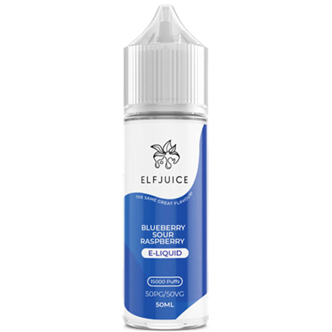 Blue Sour Raspberry - E-liquid | Elf Juice | 50ml Shortfill | 50/50