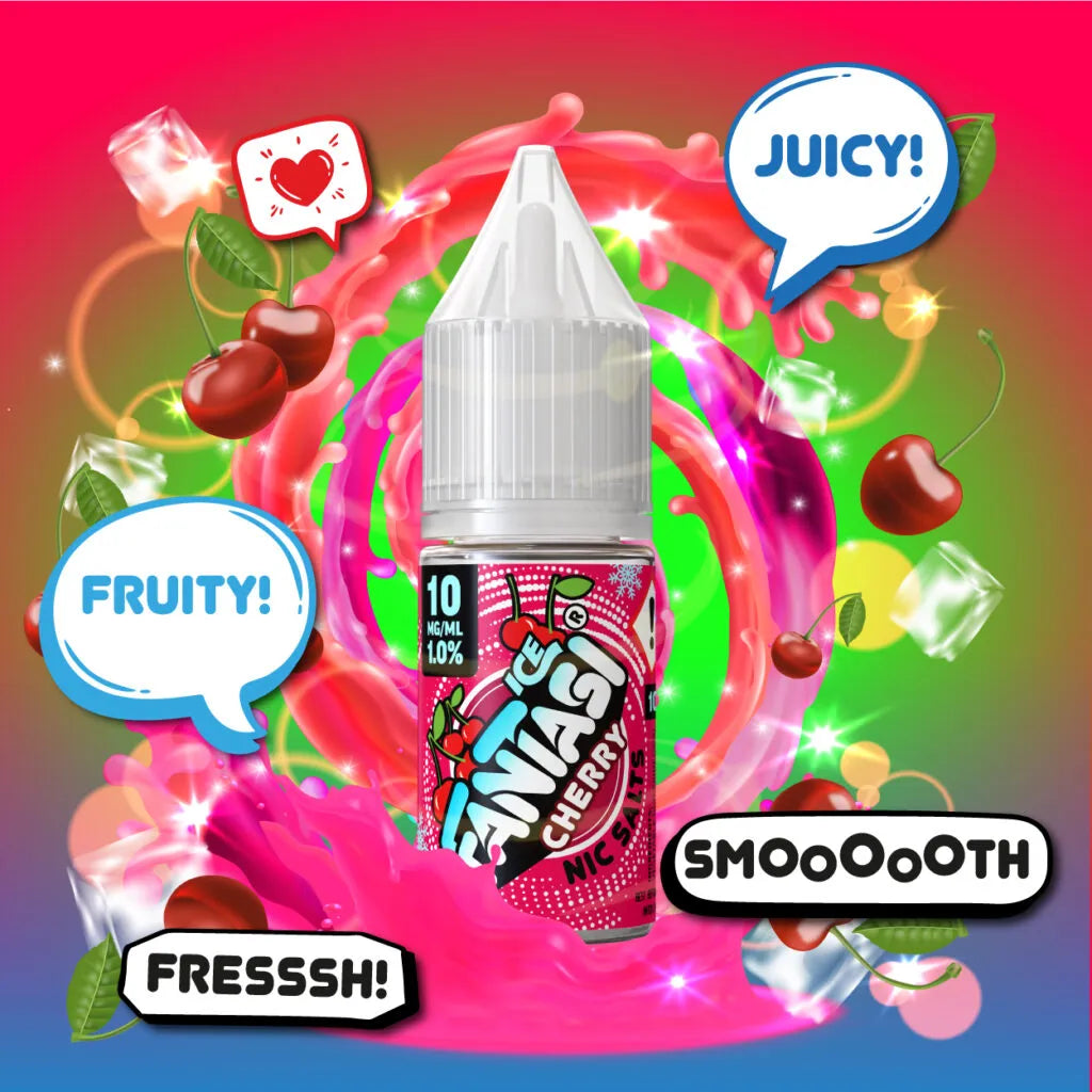 Cherry Ice 10ml Sali di nicotina | 50/50 Liquido (Ciliegia, ghiaccio), Fantasi, vendita Svizzera Cherry Ice 10ml Sali di nicotina | 50/50 Liquido (Ciliegia, ghiaccio), Fantasi, vendita Svizzera