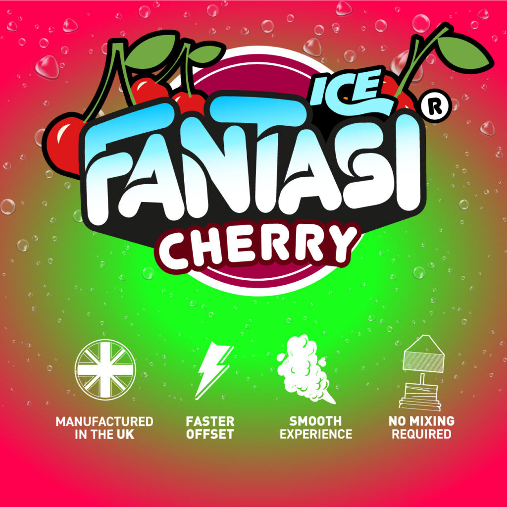 Cherry Ice 10ml Sali di nicotina | 50/50 Liquido | Fantasi