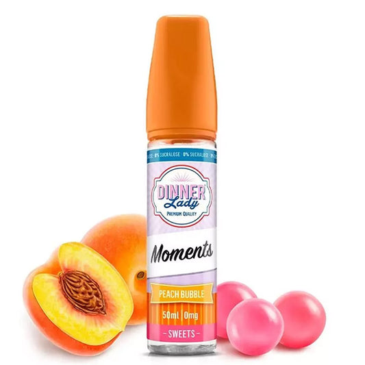 Dinner Lady Moments - Peach Bubble | 50ml | 70/30 E-Liquid (Pfirsich)