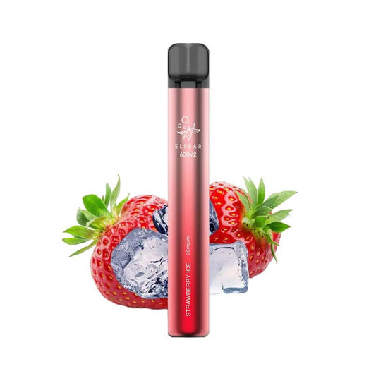 Elf Bar V2 600 - Strawberry Ice 20mg - Disposable
