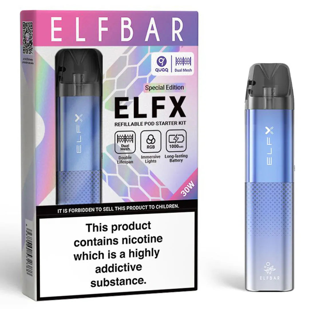 Elf Bar ELFX Pod Vape Kit en Suisse Fantasi Elf Bar ELFX Pod Vape Kit en Suisse Fantasi