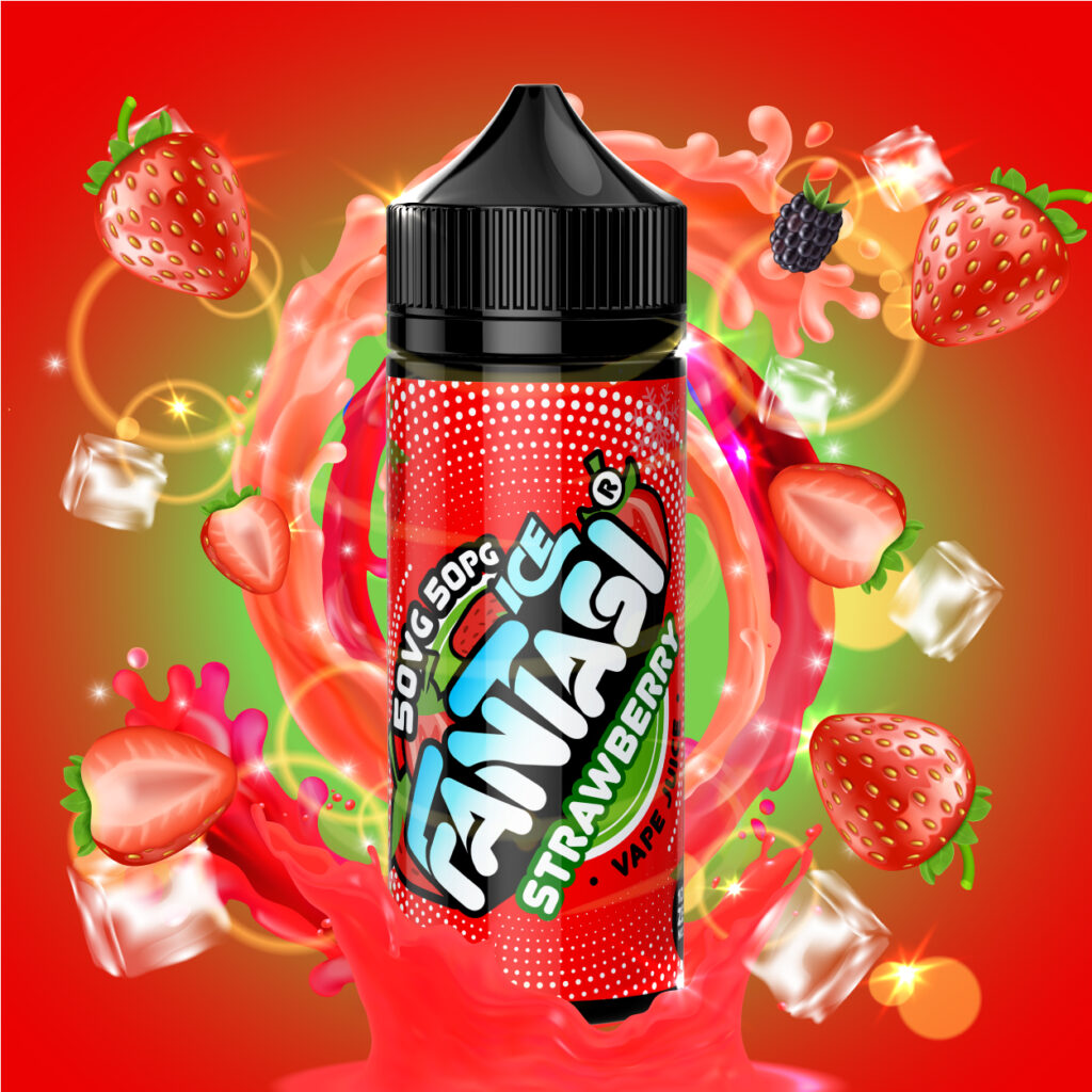 Strawberry Ice 50/50 E-Liquid | Fantasi