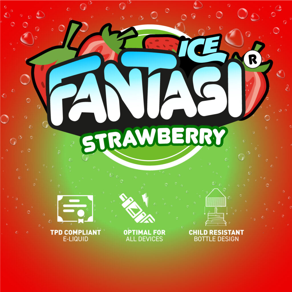 Strawberry Ice 50/50 E-Liquid | Fantasi