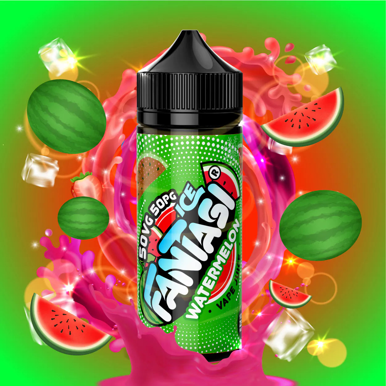 Watermelon Ice 50/50 Liquido (Gelato all'anguria) | Fantasi