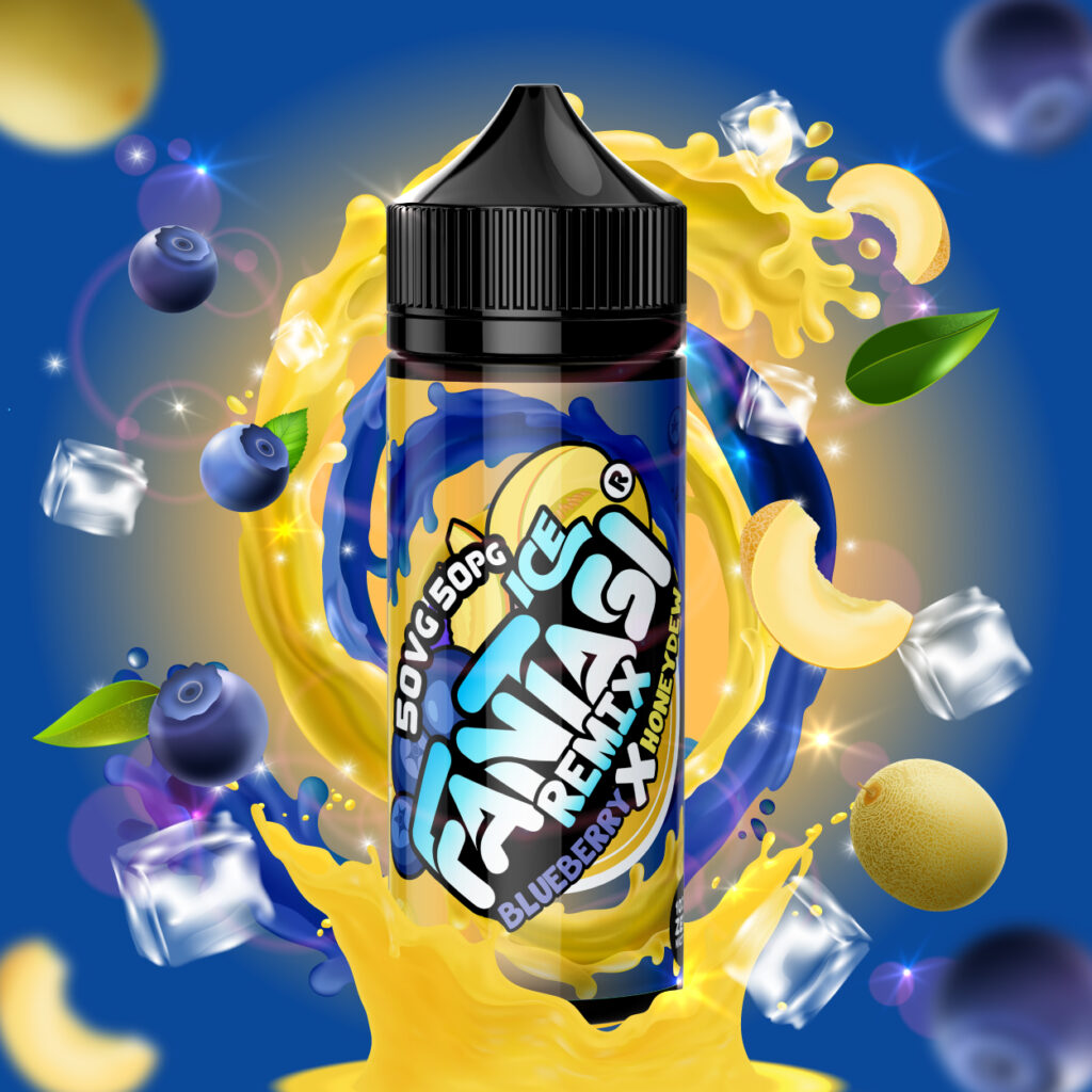 Blueberry X Honeydew Ice 50/50 E-Liquid | Fantasi