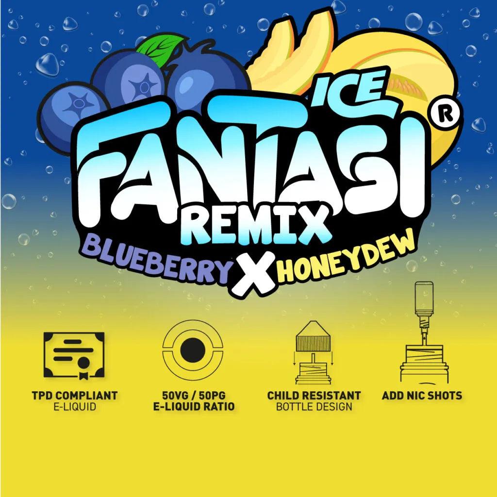 Blueberry X Honeydew 50/50 Ice E-Liquide (Myrtille X Honeydew), Fantasi, acheter en Suisse Blueberry X Honeydew 50/50 Ice E-Liquide (Myrtille X Honeydew), Fantasi, acheter en Suisse