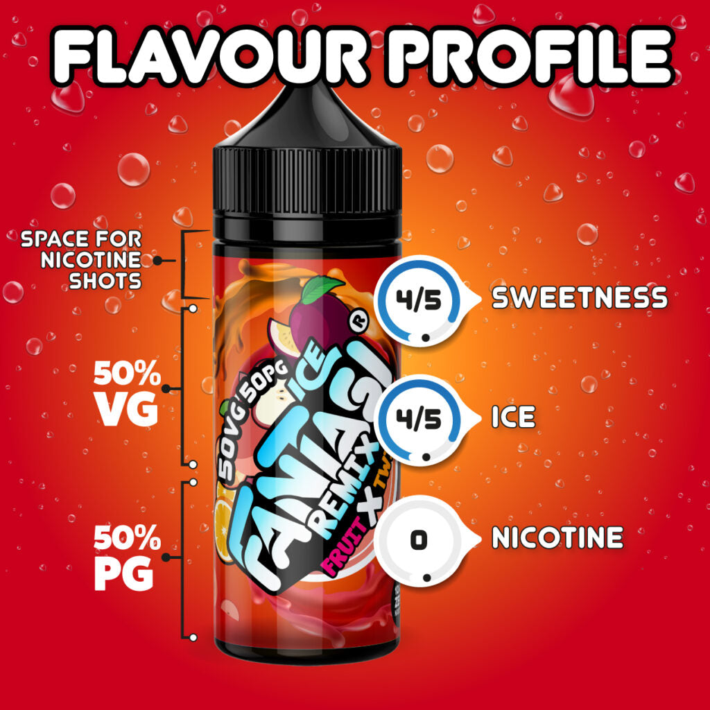 Fruit X Twist Ice 50/50 E-Liquid | Fantasi