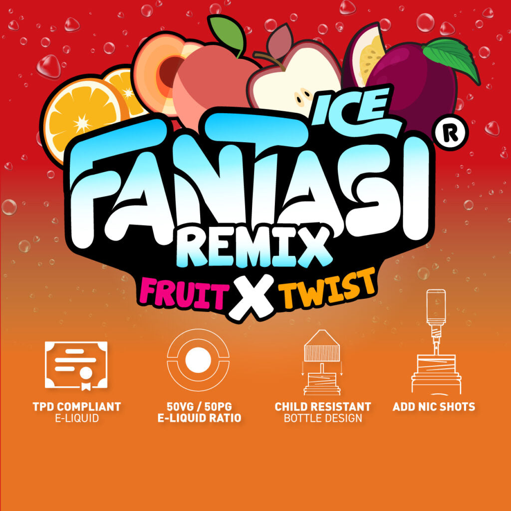 Fruit X Twist Ice 50/50 E-Liquid | Fantasi