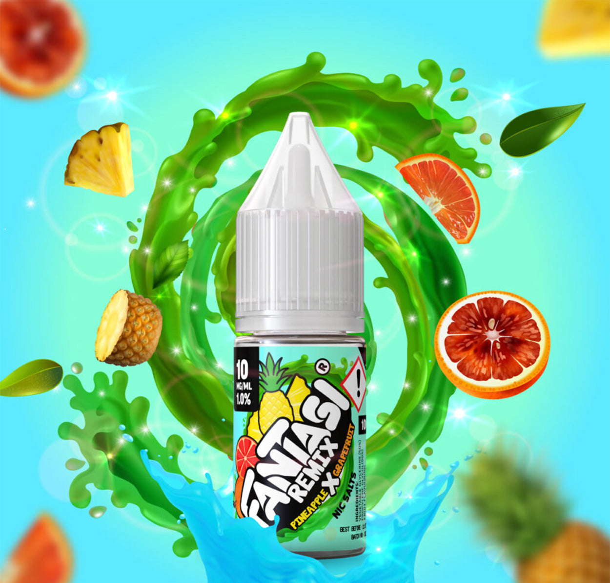 Pineapple X Grapefruit 10ml Nikotinsalz | 50/50 E-Liquid | Fantasi