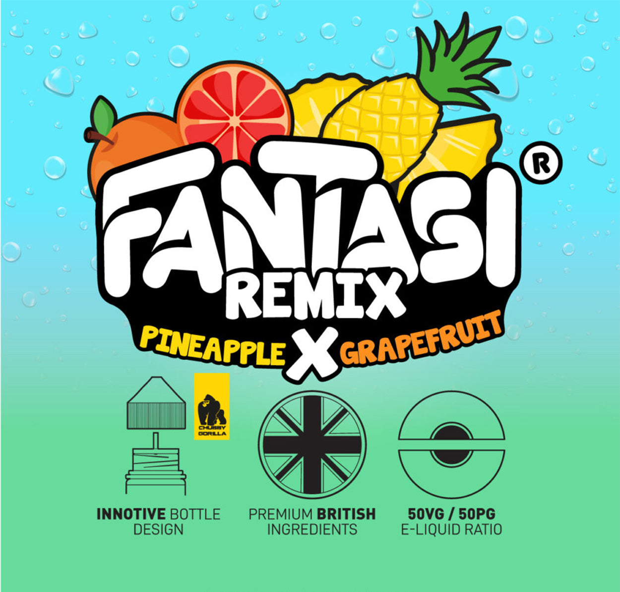 Pineapple X Grapefruit 10ml Nikotinsalz | 50/50 E-Liquid | Fantasi