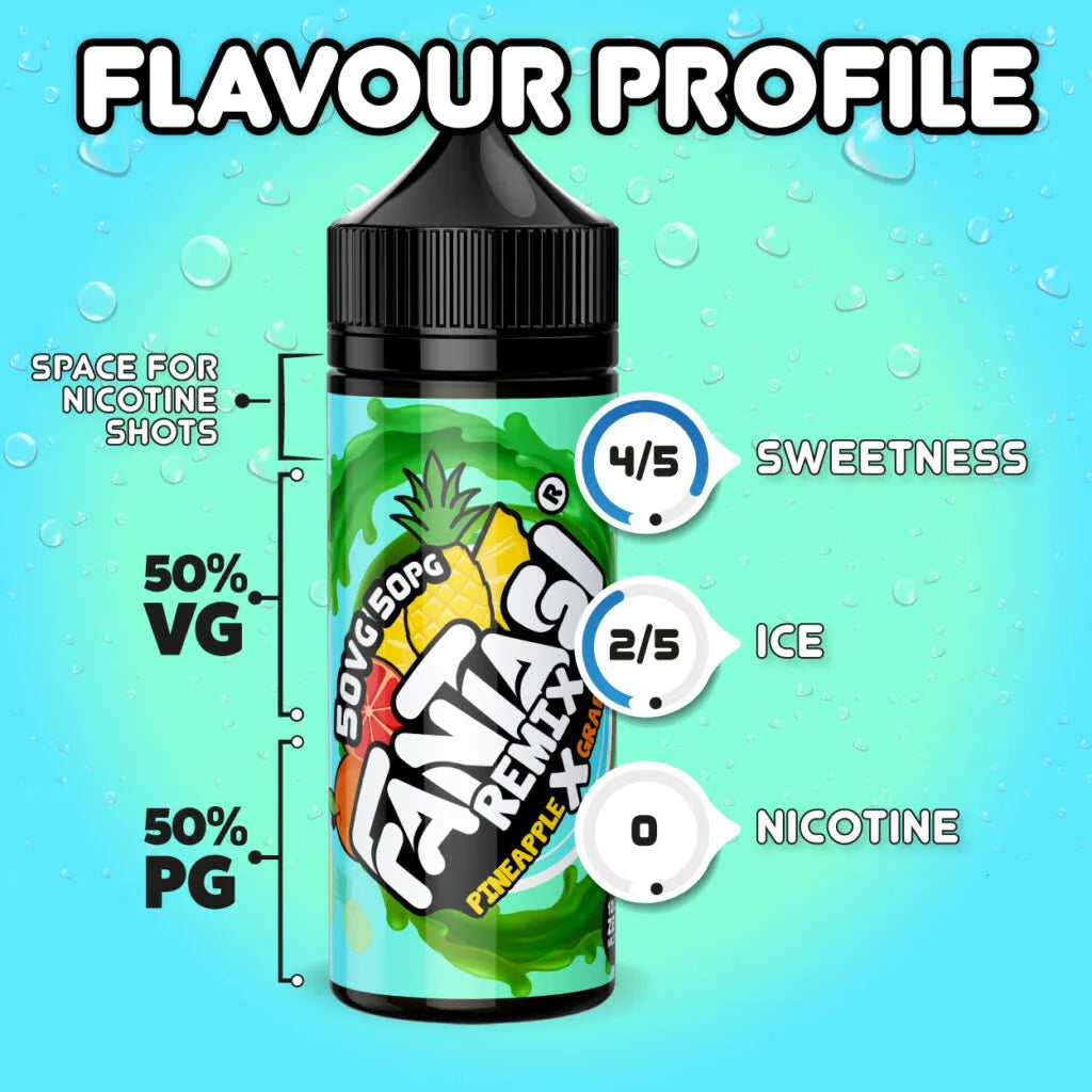 grapefruit vape juice Pineapple X Grapefruit 50/50 E-Liquid, Fantasi, buy Switzerland