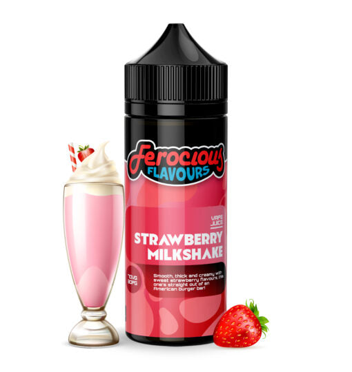 Strawberry Milkshake 70/30 | E-Liquide (Milkshake à la fraise) Ferocious