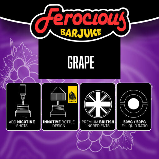 Grape 50/50 | Ferocious E-Liquid
