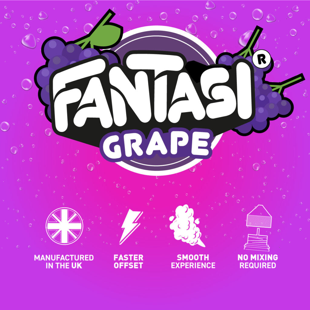 Grape 10ml Sali di nicotina | 50/50 Liquido | Fantasi