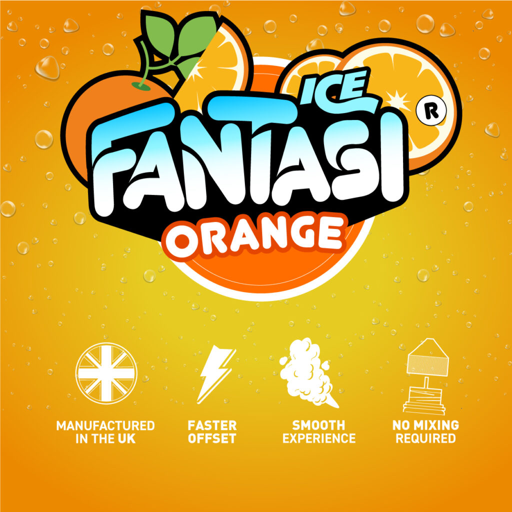 Orange Ice 10ml Nikotinsalz | 50/50 E-Liquid | Fantasi