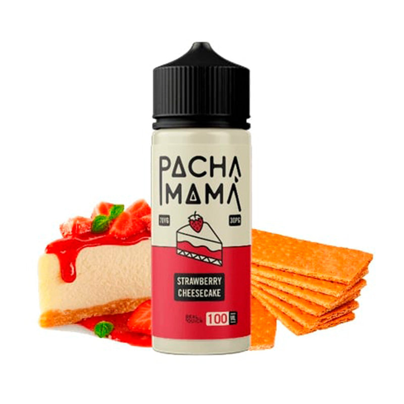 Pacha Mama - Strawberry Cheesecake - 100ml, E-Liquid | 70/30