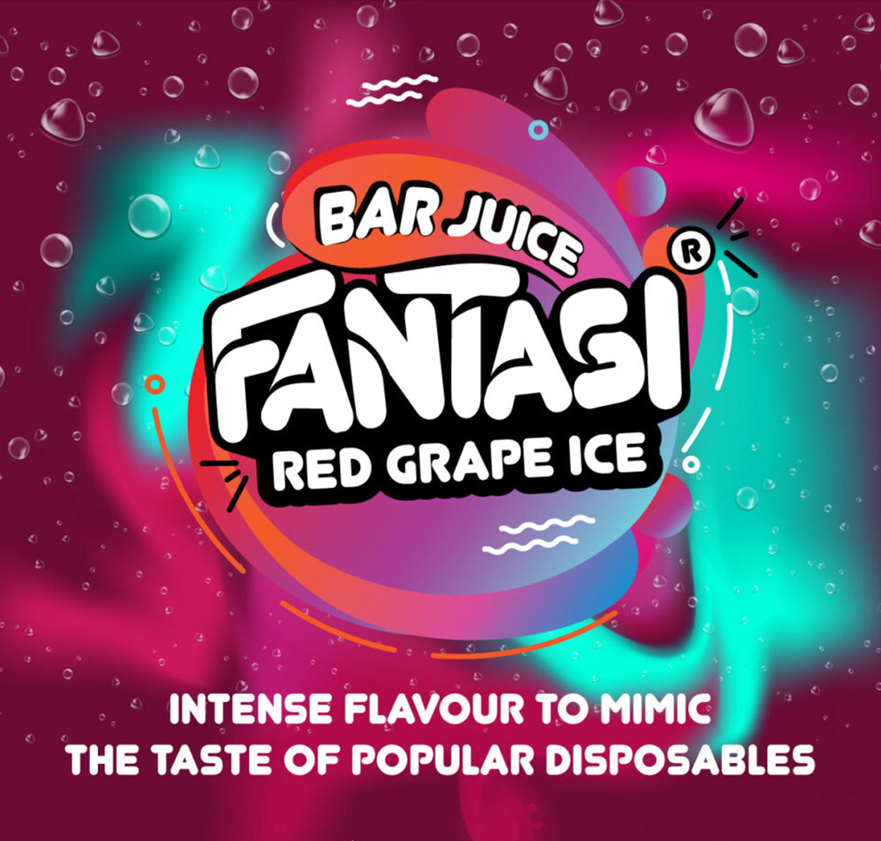 Red Grape Ice 10ml Nikotinsalz | 50/50 E-Liquid | Fantasi